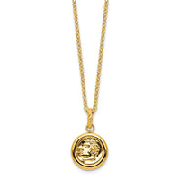 Load image into Gallery viewer, 14k Polished and Matte Coin Necklace
