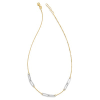 Load image into Gallery viewer, 14k Two-tone Polished w/1in ext. Necklace
