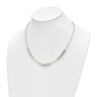 Load image into Gallery viewer, 14k Two-tone Polished w/1in ext. Necklace
