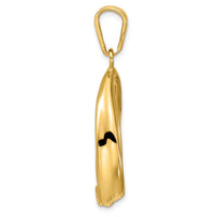 Load image into Gallery viewer, 14k Polished Open Teardrop Pendant
