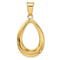 Load image into Gallery viewer, 14k Polished Open Teardrop Pendant
