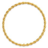 Load image into Gallery viewer, 14K Polished Twist Slip-On Bangle
