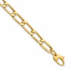 14K Polished Hollow Fancy Link Bracelet