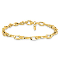 Load image into Gallery viewer, 14K Polished Fancy Link Bracelet
