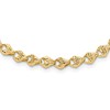 14K Diamond-cut Fancy Link Necklace