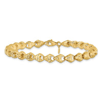 Load image into Gallery viewer, 14K Diamond-cut Fancy Link Bracelet
