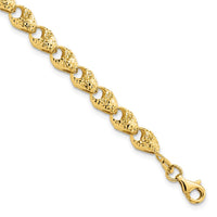Load image into Gallery viewer, 14K Diamond-cut Fancy Link Bracelet
