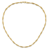 Load image into Gallery viewer, 14K Polished Twisted Stretch Necklace
