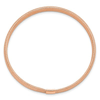 Load image into Gallery viewer, 14K with Rose Gold Plating Polished Stretch Bracelet
