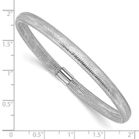 Load image into Gallery viewer, 14K with White Rhodium Plating Polished Stretch Bracelet
