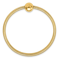 Load image into Gallery viewer, 14K Polished with Bead Stretch Bracelet
