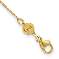 Load image into Gallery viewer, 14K Brushed and Diamond-cut Y Drop with 2 in ext. Necklace
