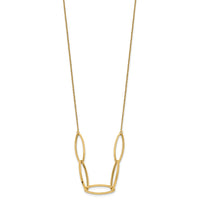 Load image into Gallery viewer, 14K Polished Fancy Link 16.5in with 1in. Ext Necklace
