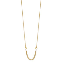 Load image into Gallery viewer, 14K Diamond-cut Multi-strand Accent with 1in. ext. Necklace
