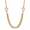 14K Diamond-cut Multi-strand Accent with 1in. ext. Necklace