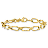 Load image into Gallery viewer, 14K Polished Fancy Link Bracelet
