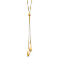 Load image into Gallery viewer, 14K Polished Adjustable Y Drop Necklace
