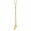 14K Polished Adjustable Y Drop Necklace