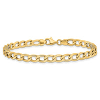 Load image into Gallery viewer, 14K Polished and Textured Link Bracelet
