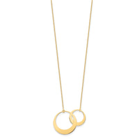 Load image into Gallery viewer, 14K Polished Interlocked Circles Fancy with 1in ext. Necklace
