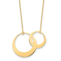Load image into Gallery viewer, 14K Polished Interlocked Circles Fancy with 1in ext. Necklace
