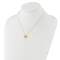 Load image into Gallery viewer, 14K Polished Heart Pendant with 1in ext. Necklace
