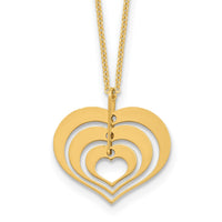 Load image into Gallery viewer, 14K Polished Heart Pendant with 1in ext. Necklace
