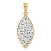Load image into Gallery viewer, 14K Two-tone Polished and Dia-cut Pendant
