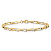Load image into Gallery viewer, 14K Polished Fancy Link Bracelet
