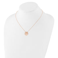 Load image into Gallery viewer, 14K Rose Gold Polished Tree of Life Necklace
