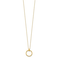 Load image into Gallery viewer, 14K Polished Circle Necklace

