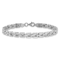 Load image into Gallery viewer, 14K White Gold Polished Fancy Link Bracelet

