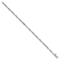 Load image into Gallery viewer, 14K White Gold Polished Fancy Link Bracelet
