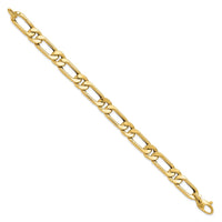 Load image into Gallery viewer, 14K Polished  Hollow Fancy Link Men&#39;s Bracelet
