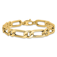 Load image into Gallery viewer, 14K Polished  Hollow Fancy Link Men&#39;s Bracelet
