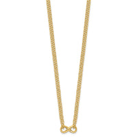 Load image into Gallery viewer, 14K Polished 2-Strand Infinity Necklace
