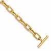 14K Polished Fancy Toggle Link Bracelet