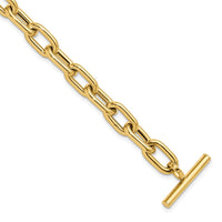 Load image into Gallery viewer, 14K Polished Fancy Toggle Link Bracelet
