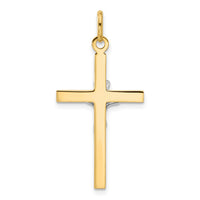 Load image into Gallery viewer, 14K Two-tone Polished Crucifix Pendant
