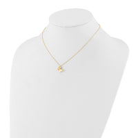 Load image into Gallery viewer, 14K Polished Butterfly Charm with 2in ext. Necklace

