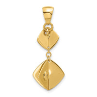 Load image into Gallery viewer, 14K Polished Fancy Dangle Pendant
