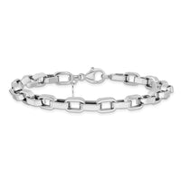 Load image into Gallery viewer, 14KY w/White Rhodium Polished Fancy Link Bracelet
