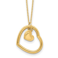 Load image into Gallery viewer, 14K Polished Heart Pendant Necklace
