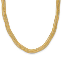 Load image into Gallery viewer, 14K Mesh Twist Stretch Necklace
