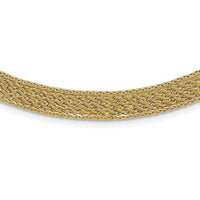 Load image into Gallery viewer, 14K Polished and D/C Fancy Woven Necklace
