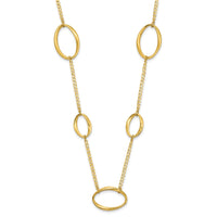 Load image into Gallery viewer, 14k Polished Oval Link 20in Necklace
