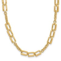 Load image into Gallery viewer, 14K Polished Fancy Link Necklace
