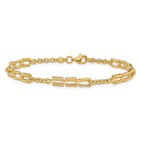Load image into Gallery viewer, 14K Polished Fancy Link Bracelet
