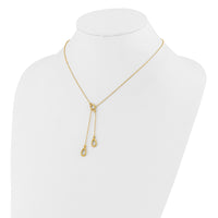 Load image into Gallery viewer, 14k Polished Teardrop 16.5in with 1in ext Necklace
