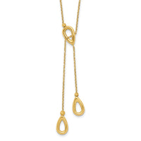 Load image into Gallery viewer, 14k Polished Teardrop 16.5in with 1in ext Necklace
